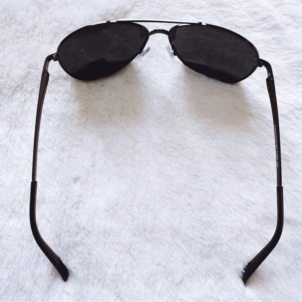 Ian Black Aviator Stylish Polarized Sunglasses